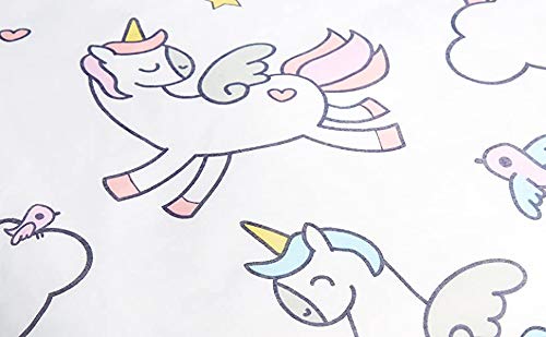 Zappi Co Unicorn Toddler Bed Duvet Cover Set - 2 Piece Polycotton Blend | 150x120cm 6
