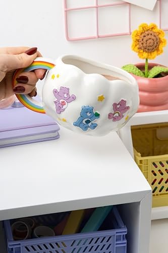 Paladone Care Bears Cloud Shaped Mug with Rainbow Handle - 450ml Ceramic Coffee Cup 6