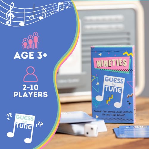 Boxer Gifts Nineties Guess That Tune Music Quiz Game - 90s Trivia for Adults & Family | 2+ Players 7