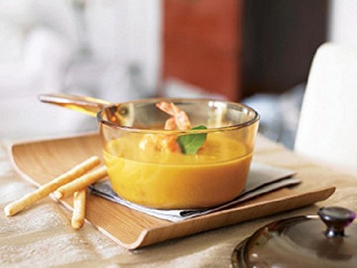 VISIONS 1L Glass Ceramic Saucepan - Brown | 16.5cm Diameter | Oven & Stovetop Safe 4