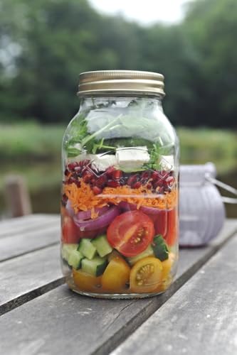 Kilner 1 Litre Round Glass Preservation Jar with Screw Top Lid | BPA-Free 3