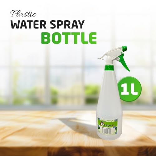 1ABOVE 1 Litre Plastic Spray Bottle - Adjustable Mist to Stream | Leak-Proof 3
