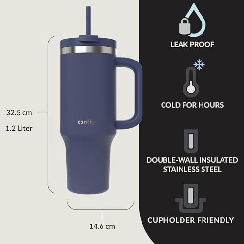 Contigo Streeterville Tumbler 1200 ml Stainless Steel Vacuum Insulated with Handle | Indigo