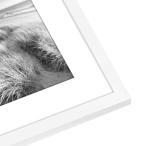 Americanflat 8x10 Photo Frames in White - Set of 2 | Fits 7x5 with Mount | Wall & Tabletop Display 10