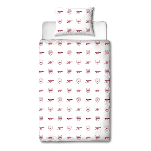 Character World Arsenal FC Official Single Duvet Cover Set | Reversible Polycotton | Includes Pillowcase 3