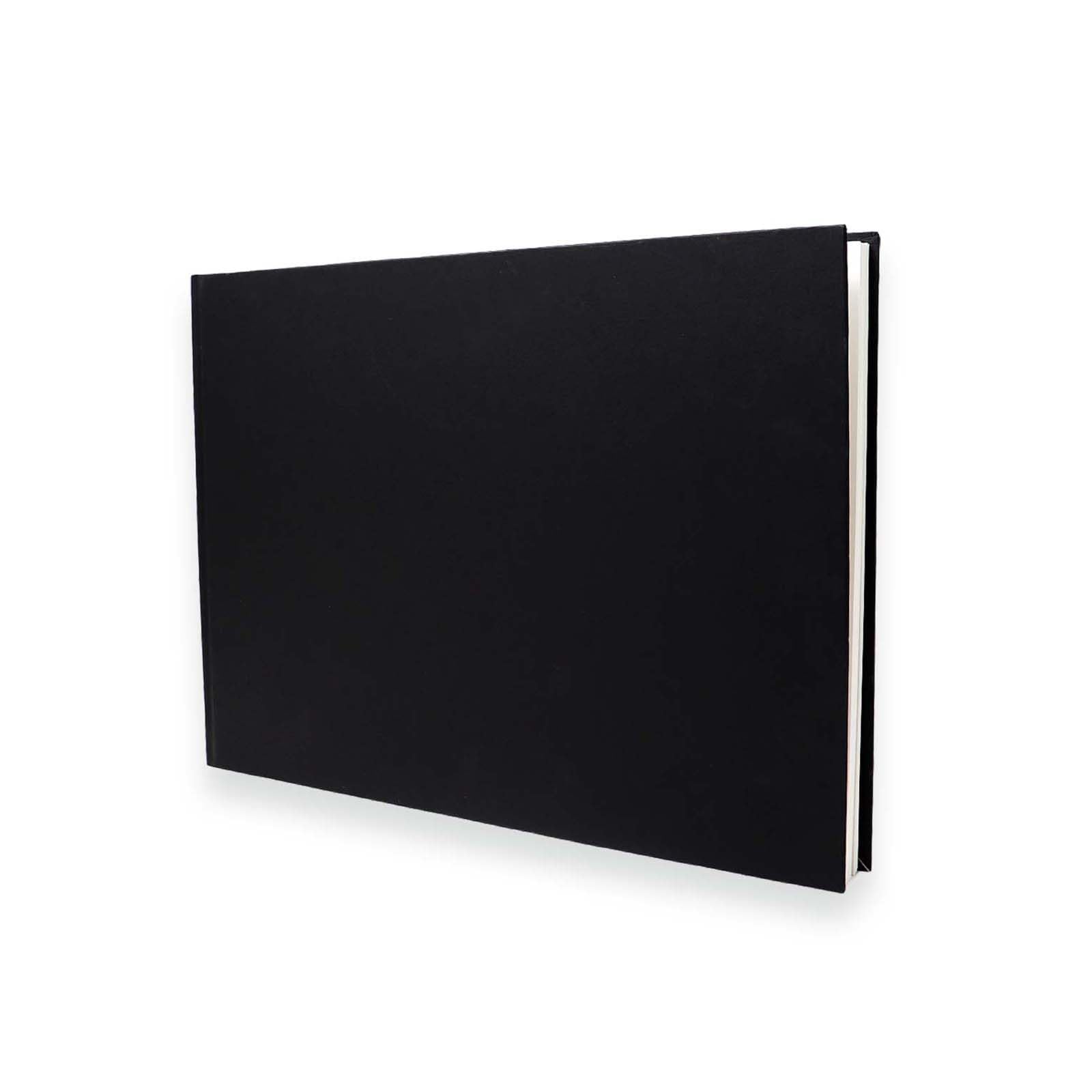 Artway Studio - A3 Landscape Sketchbook | 170gsm Cartridge Paper | 80 Sides | Black Hardback 1