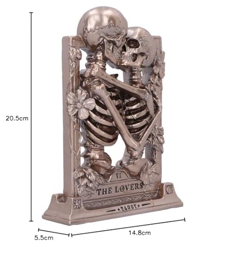 Nemesis Now The Lovers Skeleton Figurine - Gothic Bronze Ornament | 20.5cm Height 7