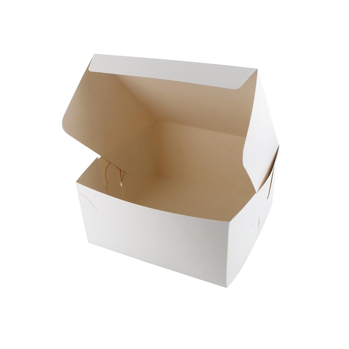 Culpitt White Folding Cake Boxes - 6' x 6' Food Safe Container | 10 Pack 1