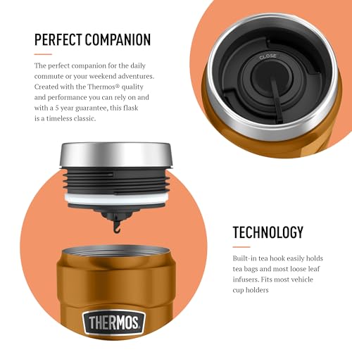 Thermos Stainless King Travel Tumbler - 470 ml Copper | Keeps Hot 7 Hrs, Cold 18 Hrs 3