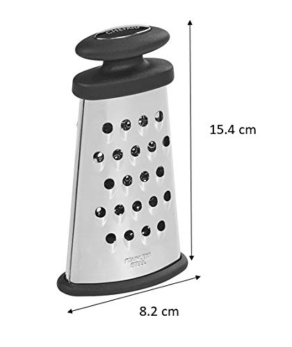 Chef Aid Stainless Steel Grater - High Quality Metalic Finish | Dishwasher Safe 4