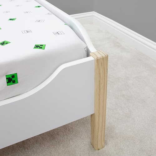 Minecraft Single Fitted Sheet - Official Licensed Creeper/Steve Design | 90 x 200 x 26cm | Polycotton 3