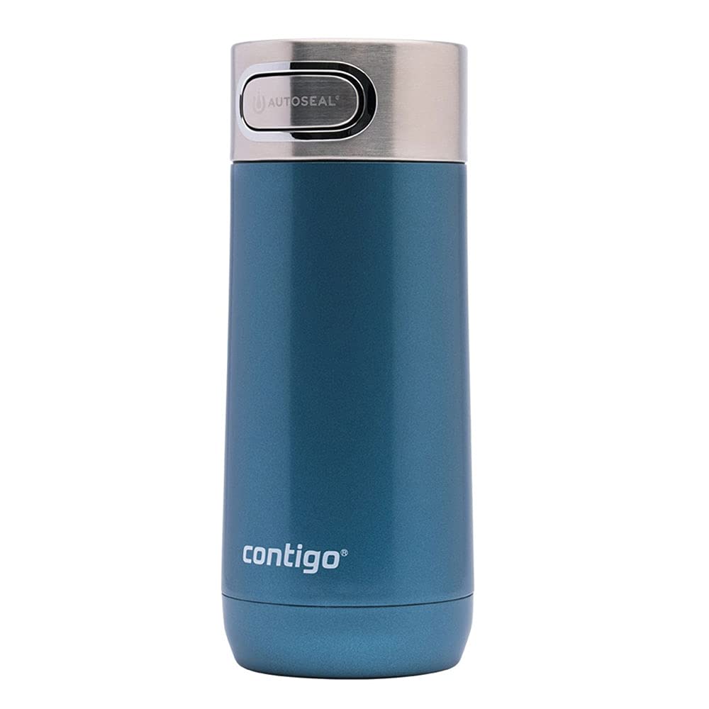 Contigo Luxe Autoseal Travel Mug - 360 ml Stainless Steel Thermal, Leakproof | Cornflower 4