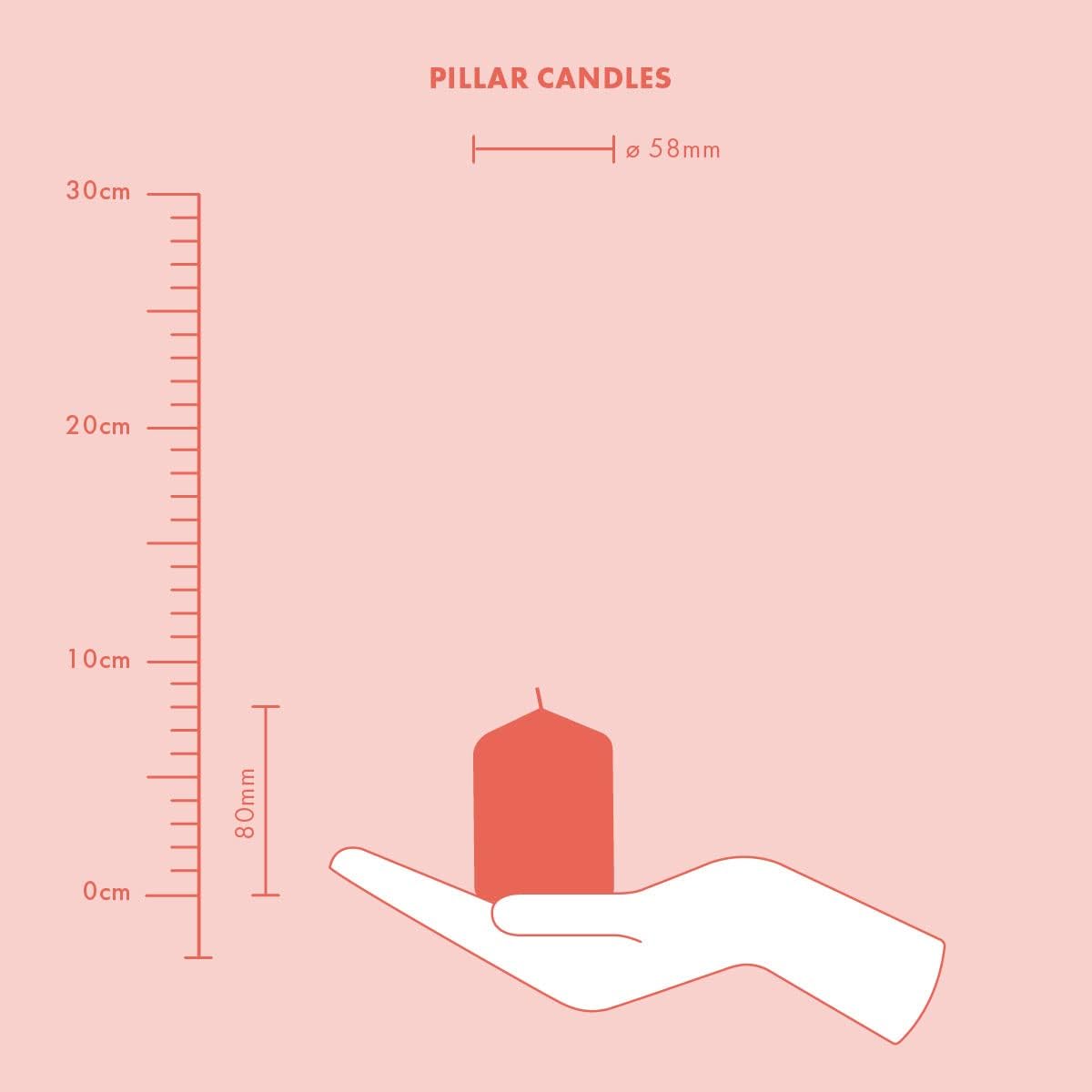 BOLSIUS Pillar Candles - Green - 4-Pack - 8 x 6 cm - 17 Hour Burn Time - Unscented Vegan Wax 6