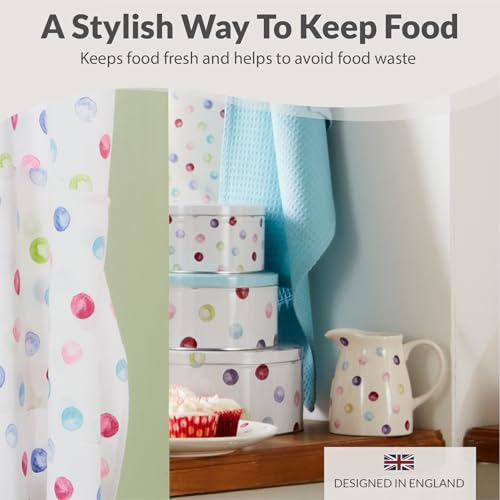 Cooksmart England Set of 3 Round Cake Storage Tins | Retro Biscuit Tin Design | Durable Tin 4