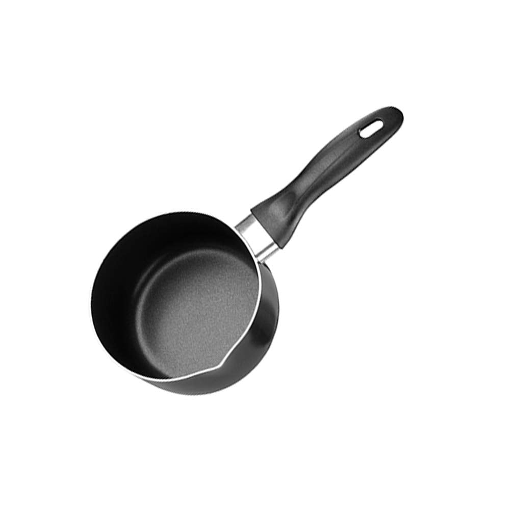 Chef Aid 1 Litre Non-Stick Milk Pan - High Grade Aluminium with Pouring Lip | Black 1