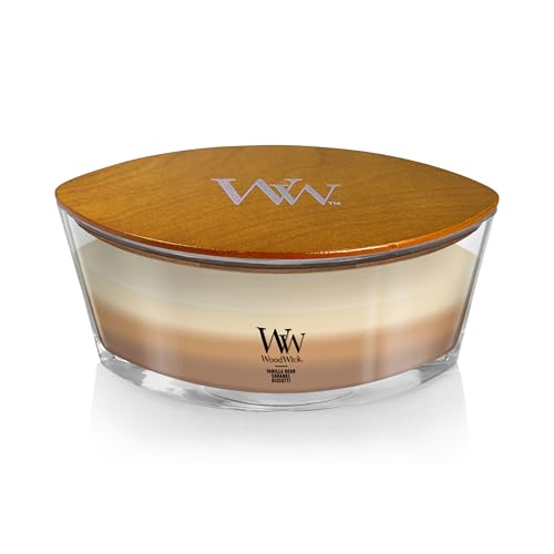 WoodWick Ellipse Trilogy Scented Candle - Café Sweets | Up to 50 Hours Burn Time