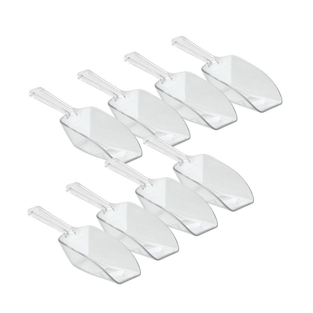 InterDesign Sweet Scoops Set of 8 Small Plastic Measuring Spoons | 1 Tablespoon Capacity | Clear 2