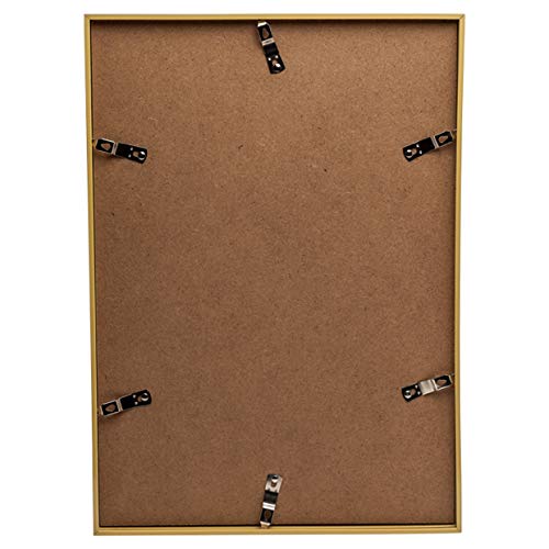Hampton Frames BACKLOADER Poster Frame - Silver Plastic Moulding | A3 (30x42cm) | Freestanding/Wall Mount 4