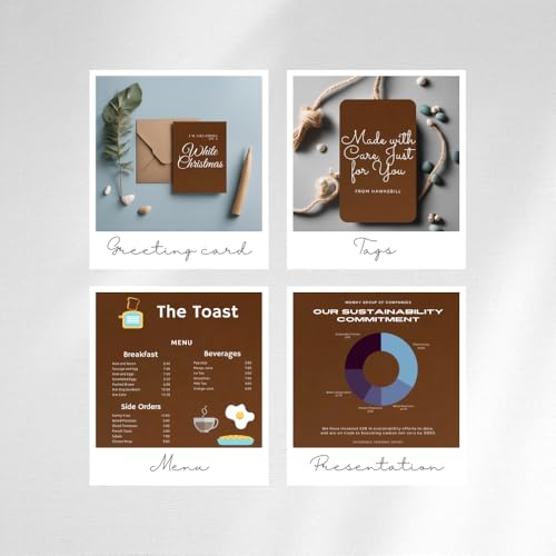 Hawksbill Dark Brown Card Stock A4 180 GSM Premium Paper Pack of 100 Sheets for Crafts 2
