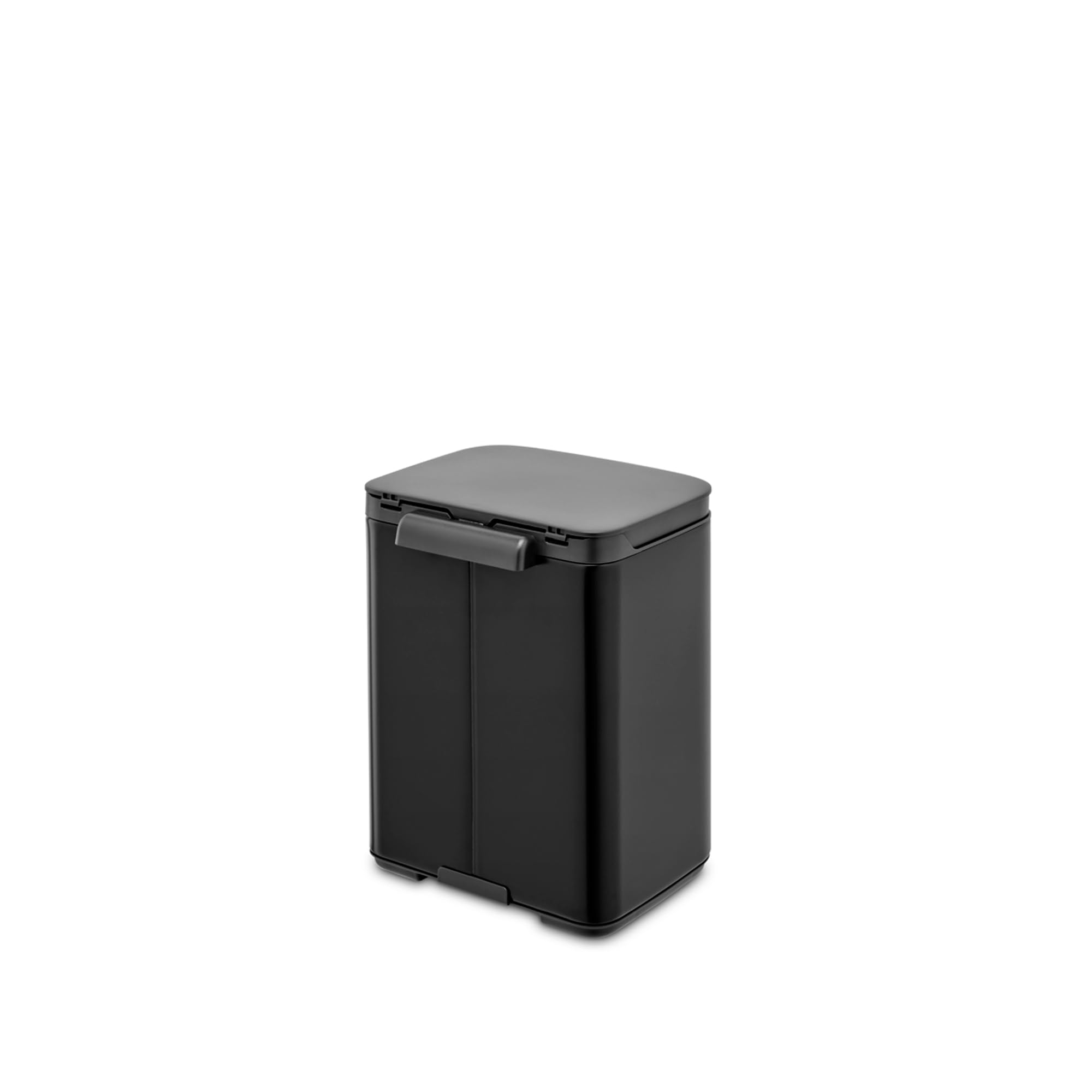 Brabantia Bo Waste Bin - 4L Compact Bathroom Bin | Matt Black | Quiet Close 4