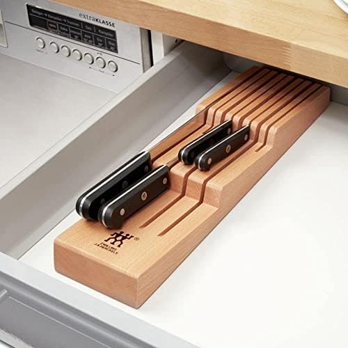 ZWILLING Drawer Knife Holder Insert for 8 Knives | Beech Wood | Fits Drawers from 8.5 cm Height 3