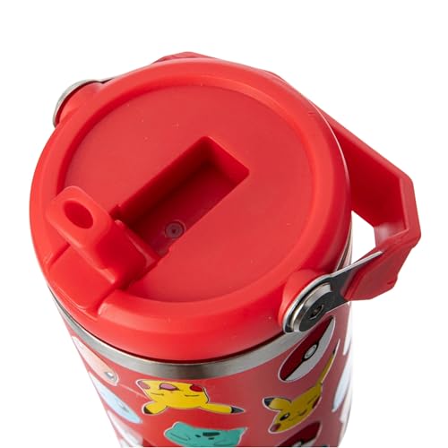 HOX Pokémon Stainless Steel Tumbler - 850ml Capacity | Keeps Cold 17 Hrs | Handle 4