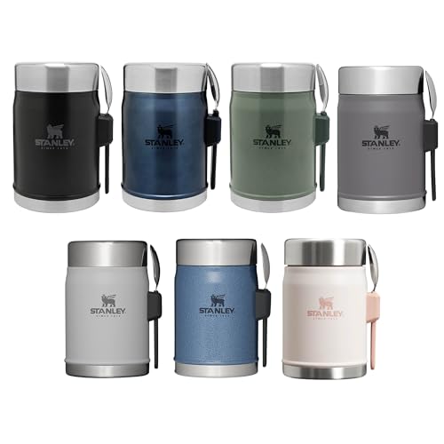 STANLEY 1913 Classic Legendary Food Jar - 0.4L Insulated | Keeps Hot/Cold 7 Hrs | Rose Quartz 9