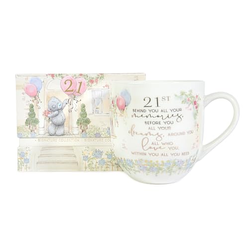 Me To You Bear Tatty Teddy 21st Birthday Luxury New Bone China Coffee Mug in Gift Box 4