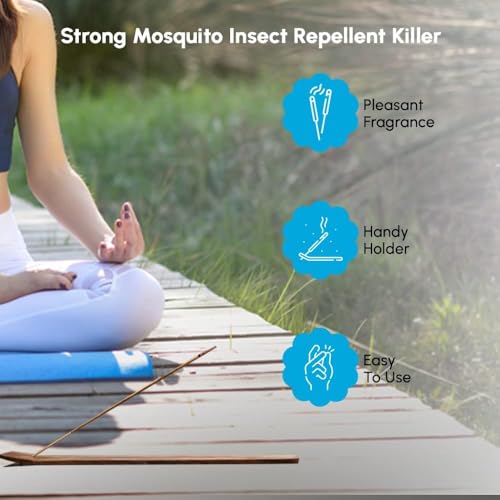 1ABOVE Citronella Incense Sticks - Insect Repellent for Garden | 30 Count with Holder 3