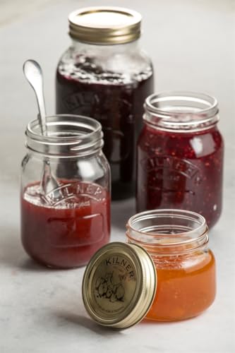 Kilner 1 Litre Round Glass Preservation Jar with Screw Top Lid | BPA-Free 4