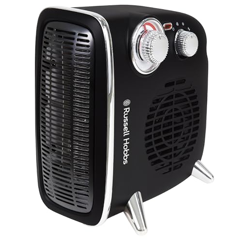 Russell Hobbs Retro Fan Heater 1.8kW | Vertical/Horizontal Use | Black | RHRETHFH1001B 10
