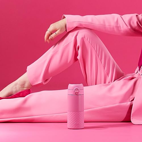 Ion8 Hotshot Insulated Travel Mug - 360 ml, Rose Bloom, Leak Proof, Dishwasher Safe