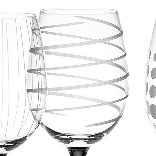 MIKASA Cheers Set of 4 Crystal White Wine Glasses | 450 ml (15 fl oz) Capacity | Dishwasher Safe 6