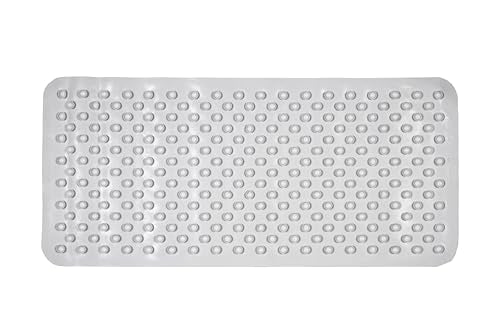 Croydex Rubagrip Non-Slip Bath Mat - Anti-Mould, Natural Rubber | 74 x 34 cm White 4