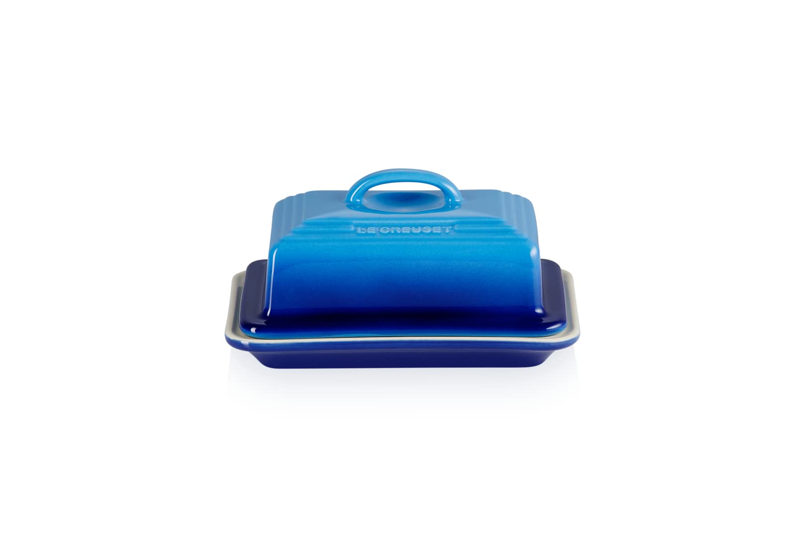 Le Creuset Stoneware Butter Dish - Azure | 900 g Capacity | 17 x 12.5 x 9 cm 2