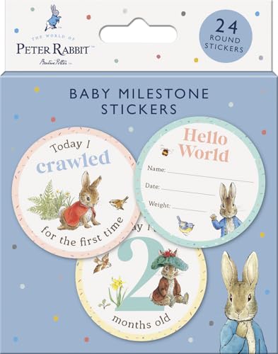 Paper Projects Peter Rabbit Baby Milestone Stickers - 24 Count | Multi Color | Paper Material 2