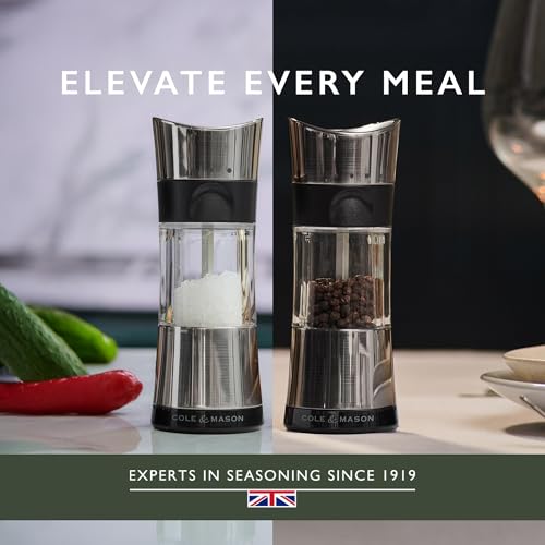 Cole & Mason H306598P Precision Horsham Inverta Salt and Pepper Mill Gift Set | Manual Grinders | 15 cm Tall | Chrome 11