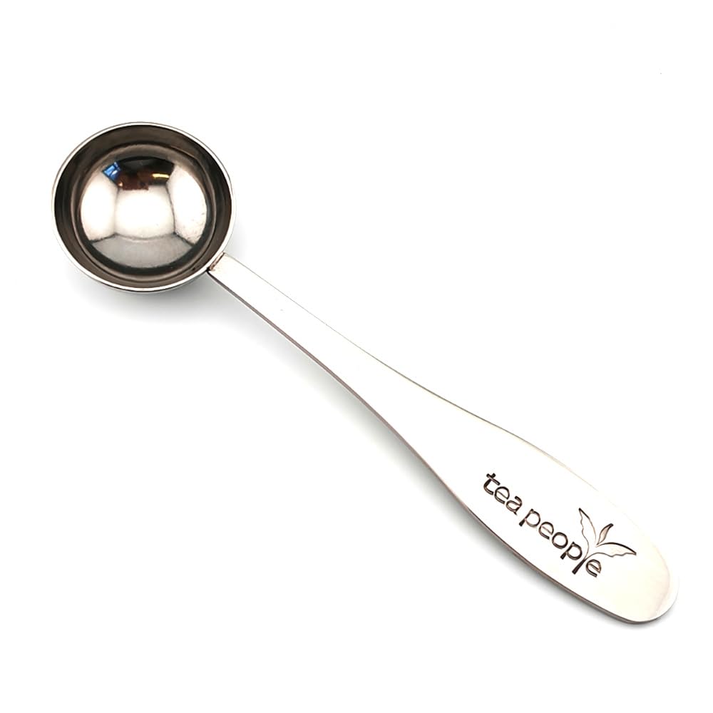 Tea People Loose Leaf Tea Measuring Spoon - 1 Cup Capacity | Stainless Steel | Silver Finish