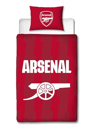 Character World Arsenal FC Official Single Duvet Cover Set | Reversible Polycotton | Includes Pillowcase 2