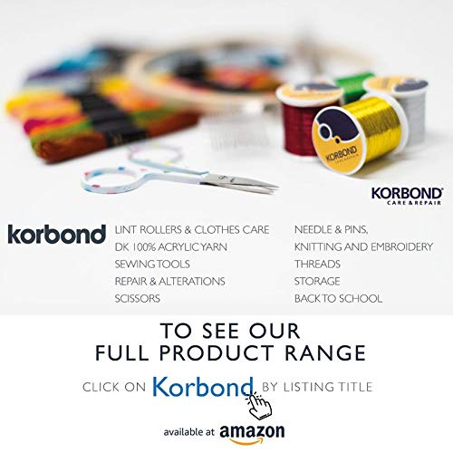 KORBOND Polyester Sewing Thread - 1000m Reel for Hand & Machine Use | Black 2