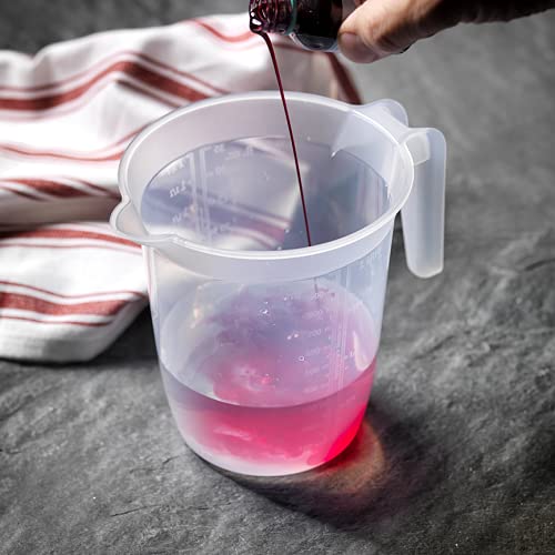 Addis 518006 Measuring Jug with Handle - 1 Liter Capacity | Transparent Plastic | Metric/Imperial 4