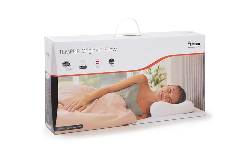 TEMPUR Original Ergonomic Pillow - Neck Support for Larger Frames | XL Size | Washable Cover 4