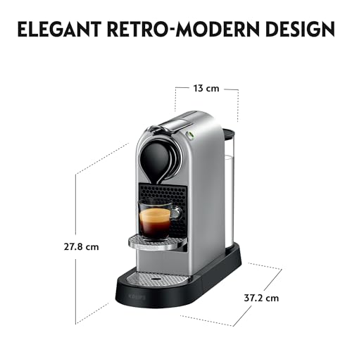 Nespresso Citiz Automatic Pod Coffee Machine by Krups | Espresso & Lungo | Silver 4