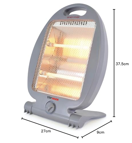 STAYWARM 800W 2 Bar Quartz Heater - Compact, Lightweight, 2 Heat Settings 6