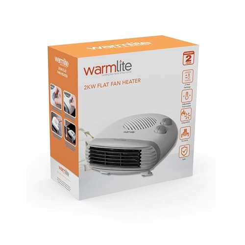 Warmlite Portable Electric Fan Heater - 2000W | 2 Heat Settings | Cool Function 11