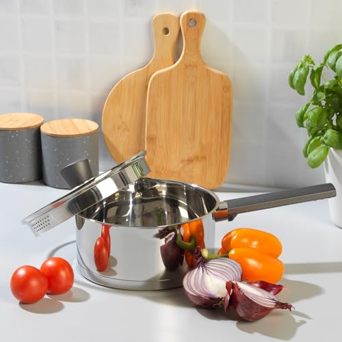 Russell Hobbs RH01162EU Excellence Saucepan with Lid - 16cm Non-Stick Milk Pan, Stainless Steel 11