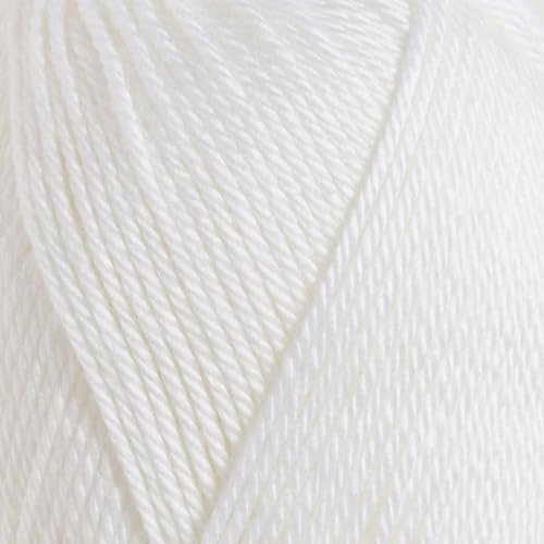 Utopia Crafts Softease Acrylic Yarn - 100g Ball | Aran Weight | White | Oeko-Tex Certified 2