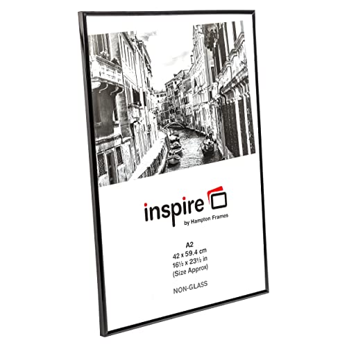 Hampton Frames BACKLOADER Poster Frame - A2 (42x59cm) | Black | Acrylic Front 3