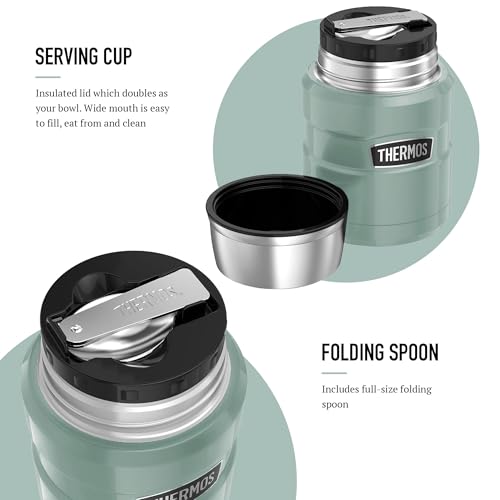 Thermos Stainless King Food Flask - 470ml Vacuum Insulated Jar | Hot 9 Hrs, Cold 14 Hrs 3