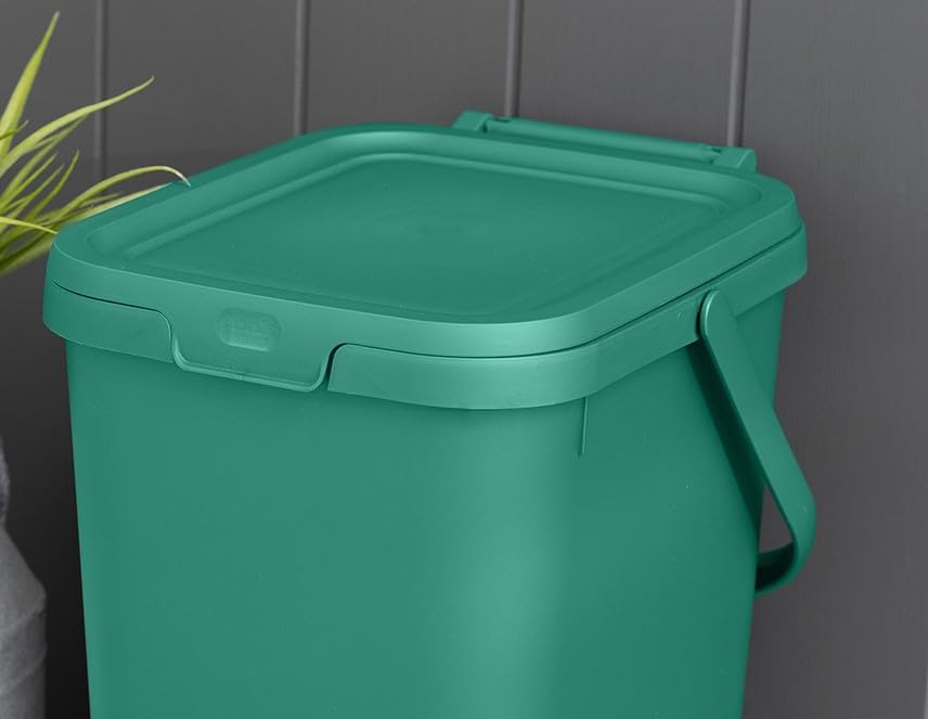 Addis 519353 Kitchen Recycling Bin - 18 Litre Capacity | Stackable | Sage Green 5